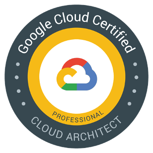 Google Cloud &mdash; Professional Cloud Architect badge