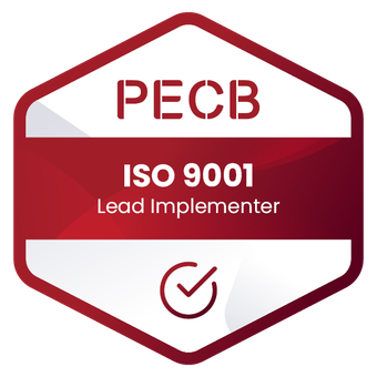 PECB ISO 9001 Lead Implementer badge